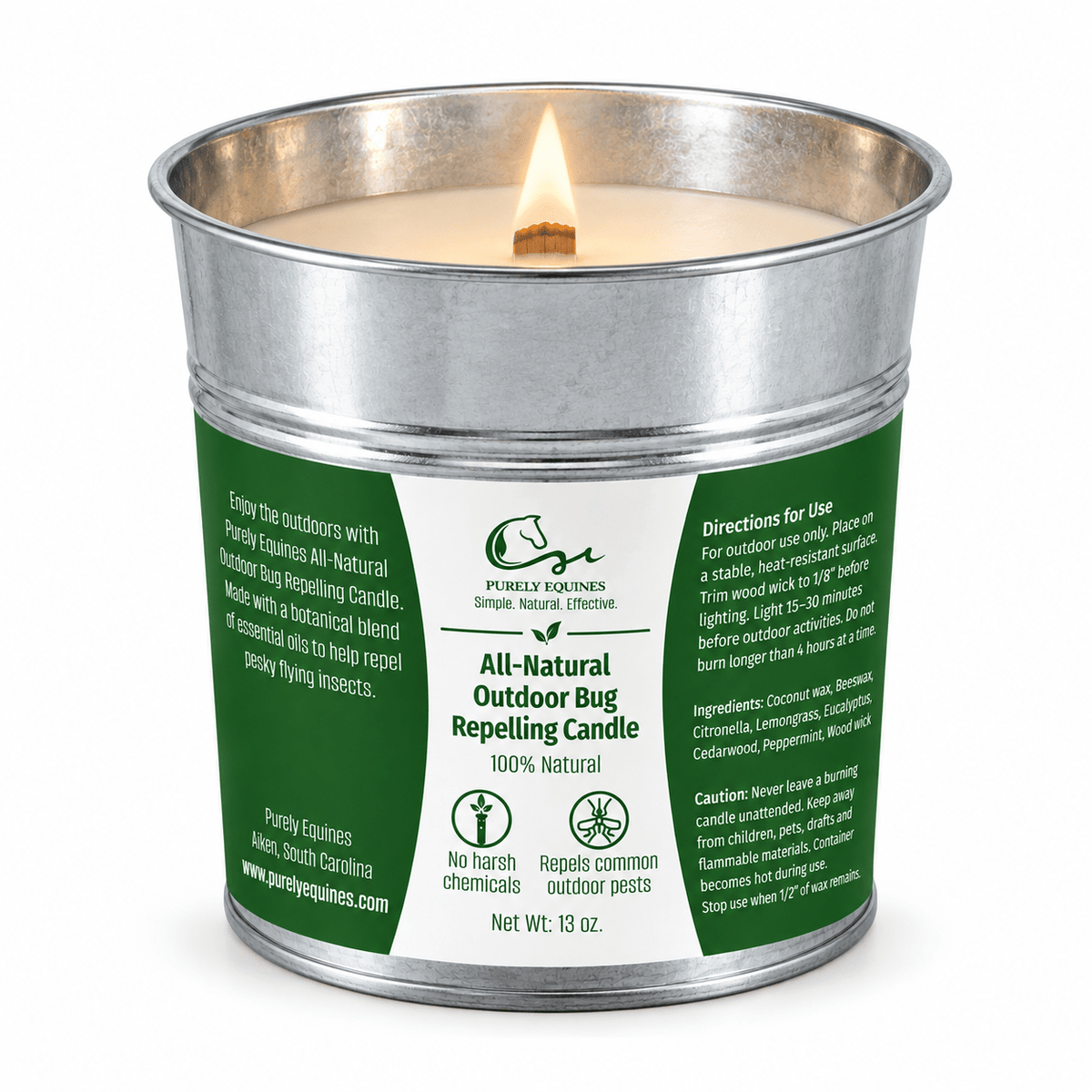 All-Natural Outdoor Bug Repelling Candle - Purely Equines-Purely Equines