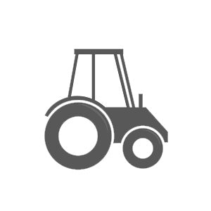 Black tractor icon on a white background