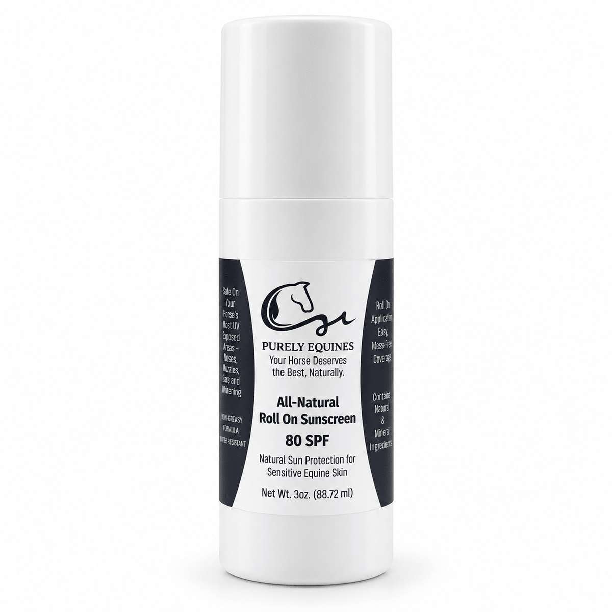 Purely Equines All-Natural Roll-On Sunscreen (SPF 80) - Purely Equines-Purely Equines